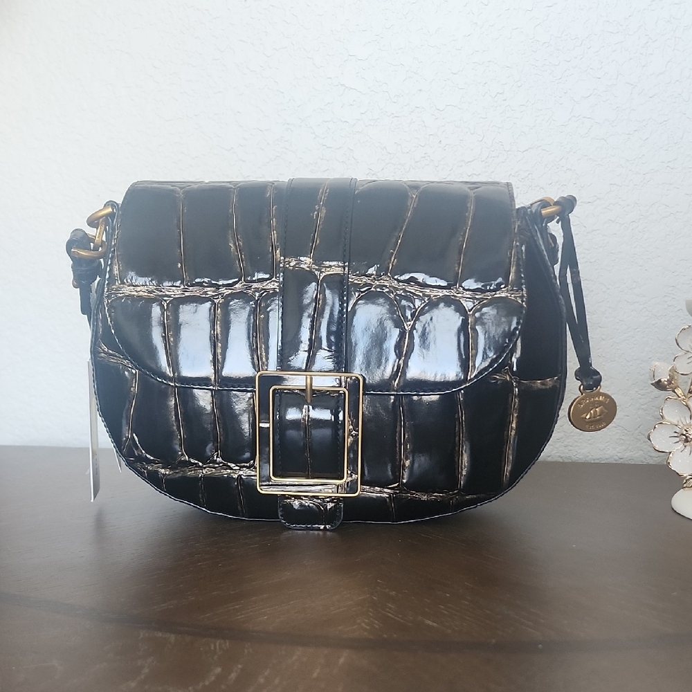 Brahmin Cynthia Black Nerina Shoulder Bag
